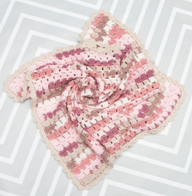 Brick Stitch Baby Blanket