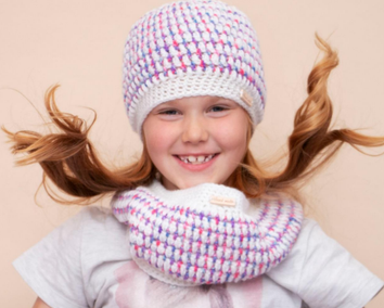 Cygnet Aran Cowl and Hat