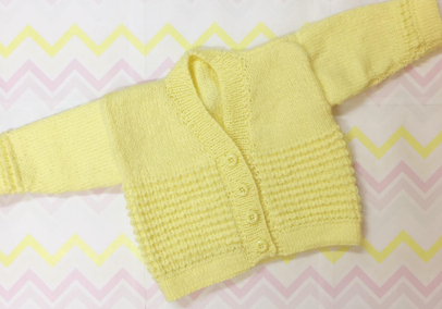 Kiddies 4 Ply V Neck Cardigan