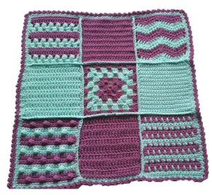Stitch Sampler Crochet Blanket