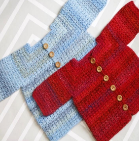 Watercolour V Stich Cardigan