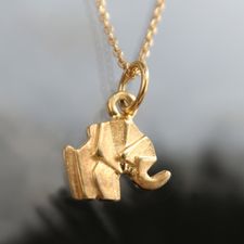 Origami Gold elephant chain