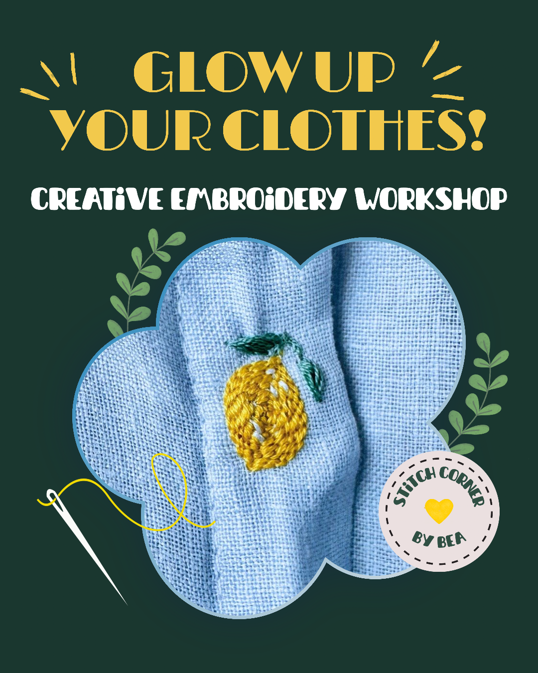 Glow up your clothes - Embroidery workshop