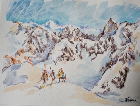 DEPART DE LA VALLEE BLANCHE