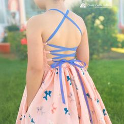 Strawberry Laces Lace-Up Dress