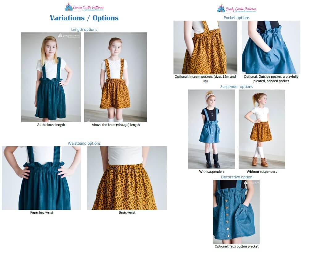 スカート little suzie Fisherman Suspenders Skirt looponline_lc28233