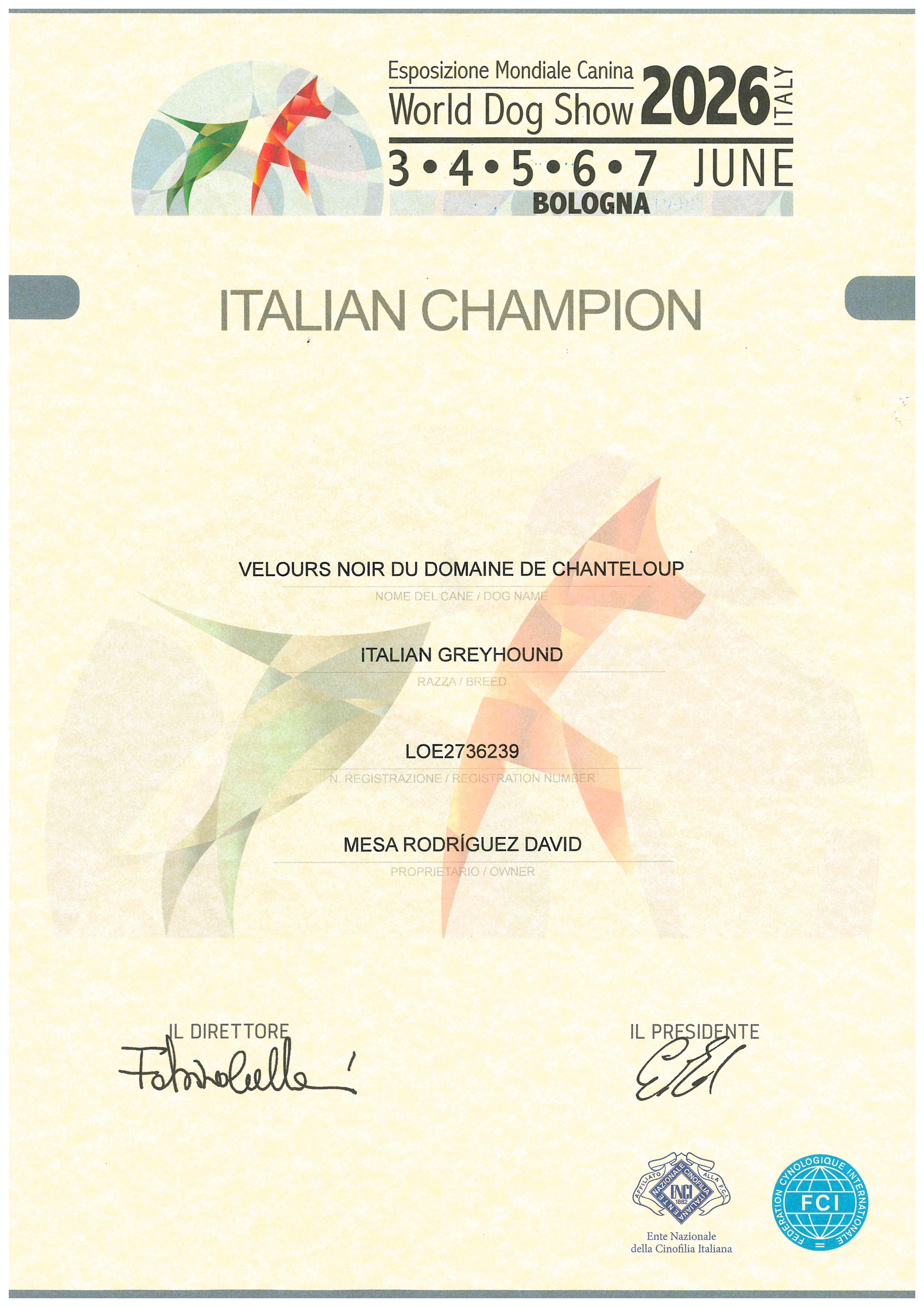 CH Italia Velours