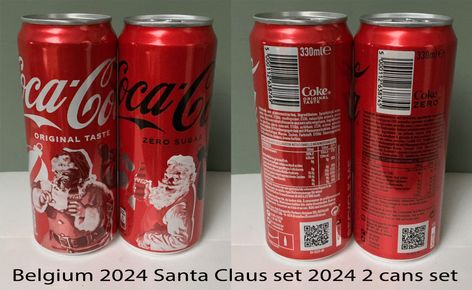Belgium 2024 Santa Claus set 2024 2 cans set