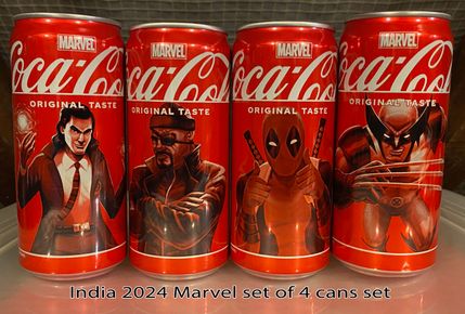 India 2024 Marvel set of 4 cans set