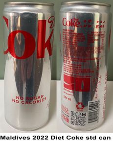 Maldives 2022 Diet Coke std can