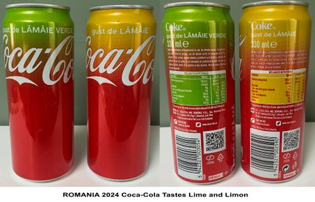 ROMANIA 2024 Coca-Cola Tastes Lime and Limon