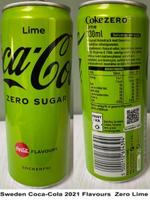 Sweden Coca-Cola 2021 Flavours  Zero Lime 