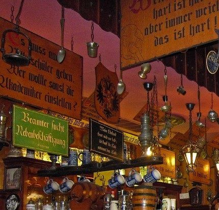 Sauberbrat på en typiskt Bierstube, eller kanske det var ett Wirdshaus.
