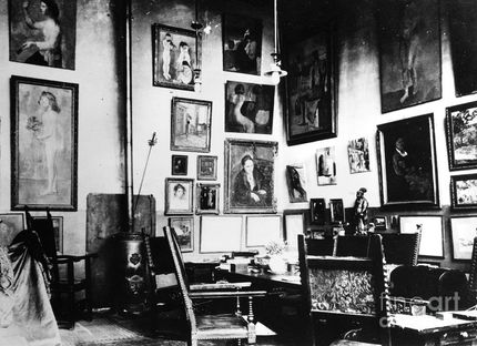 Hela väggarna fylldes av modern konst hemma hos Gertrude Stein.