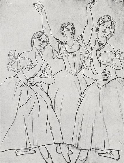Tre dansöser.