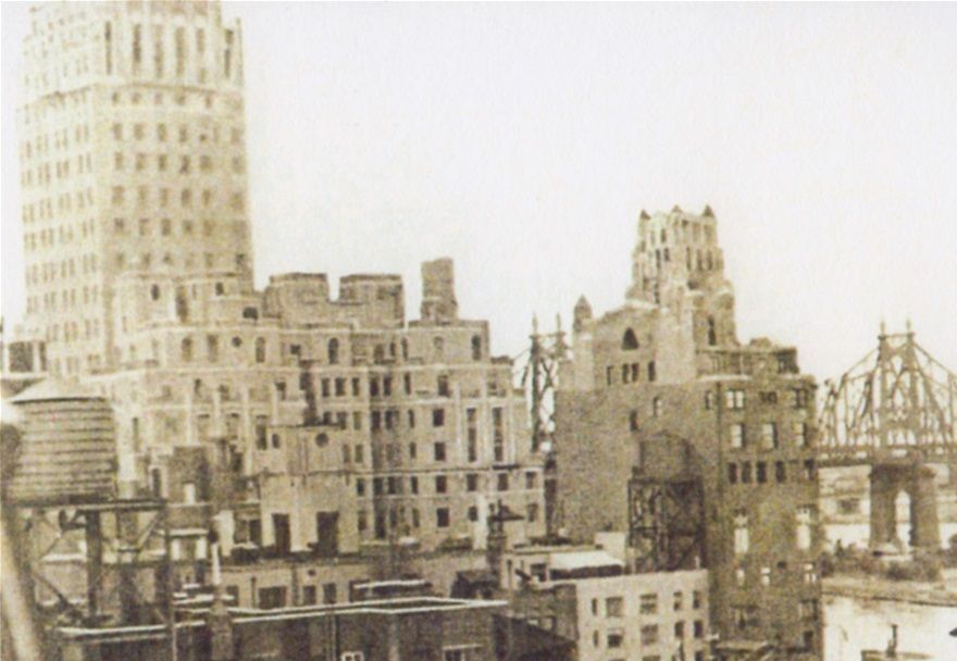 Matisse vilar sig på en takterass i New York 1930.