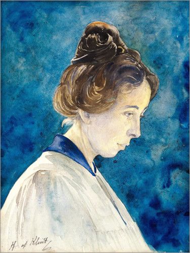 Hilma af Klint, självporträtt (ej daterad).