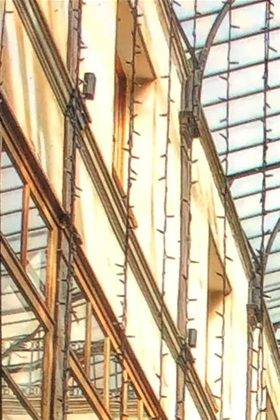 Passage Montorgueil. en av en många  överbyggda prången i Paris.