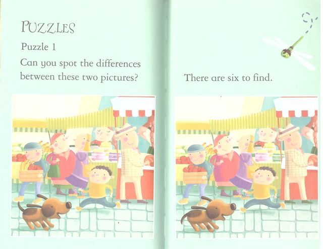 Spot the differences. Use long sentences.
