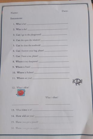 English Homework1, side 2.