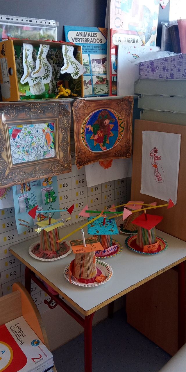 Our wind vanes, made in groups, are finished. They look awesome!!!
