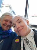 Carin Myrberg and fellow author Eva-Britt Hult at the mingle