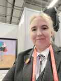 Carin Myrberg in the booth
