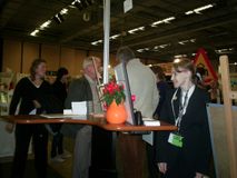 Discussion with fellow author Bernt Bernander and visitor