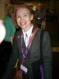 Carin Myrberg in the exhibition hall
