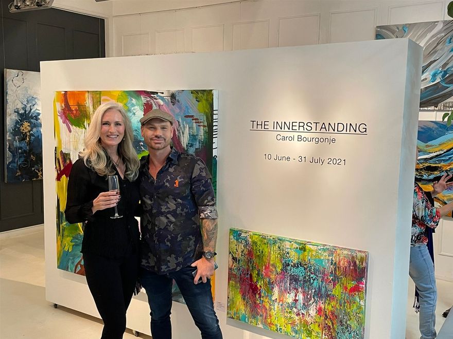 THE LAUNCH EVENING OF MY SOLO EXHIBITION.