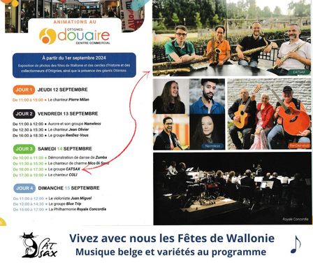 14 septembre - Fêtes de Wallonie 2024