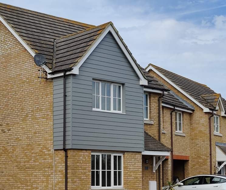 Grey Slate Hardie Plank Install in Chetney View, Iwade, Sittingbourne