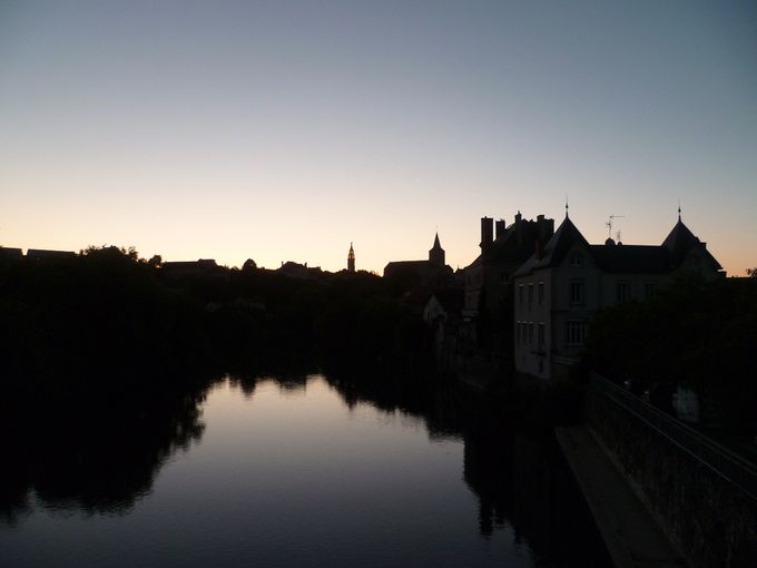 Coucher de soleil sur la Gartemple.