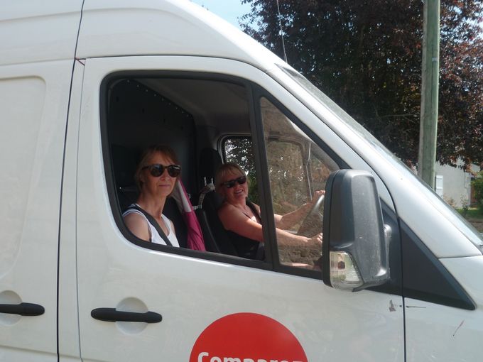 Anne-Marie ( pilote) et Christine ( co-pilote) 