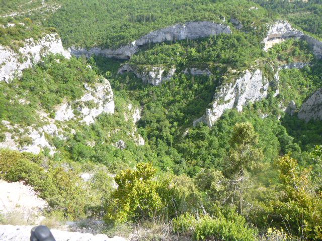 UN aperçu des gorges. 