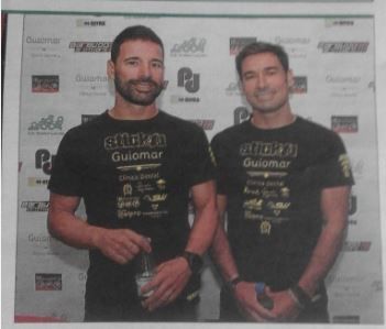 Luis y Juan Barbudo el día de la presentación a Hawái