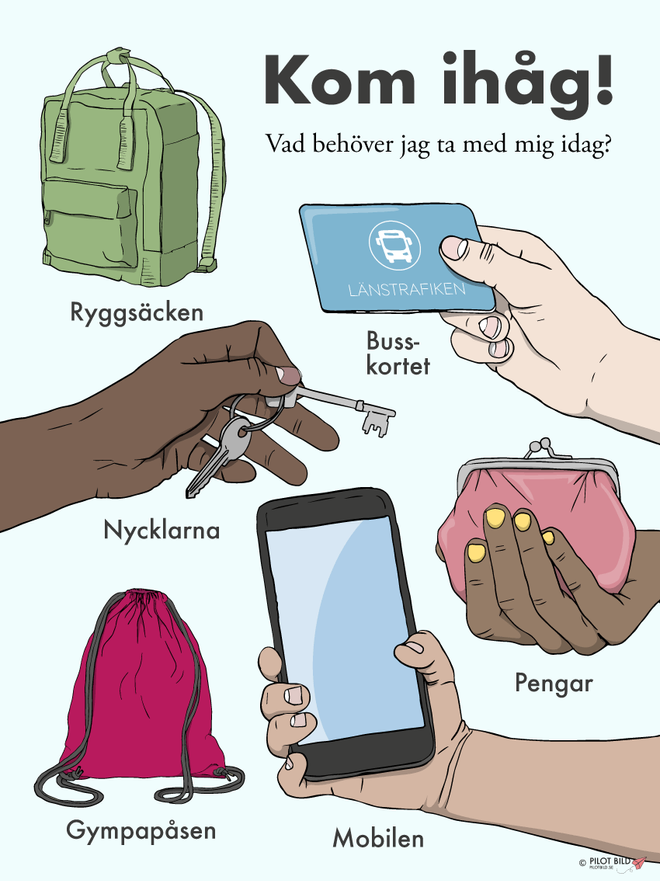 Kom ihåg - skolbarn
