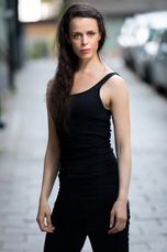 Full body shot of Swedish Actress Cecilia Säverman