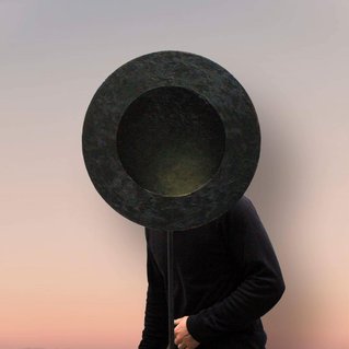 Studio view with 'Selfportrait as emoticon' Studio view with 'Selfportrait as emoticon'