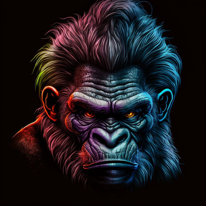 F.C_Portrait_with_big_gorilla_head_and_bulging_eyes_caricature__052b58