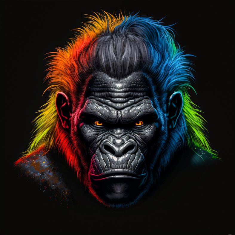 F.C_Portrait_with_big_gorilla_head_and_bulging_eyes_caricature__1f9ead