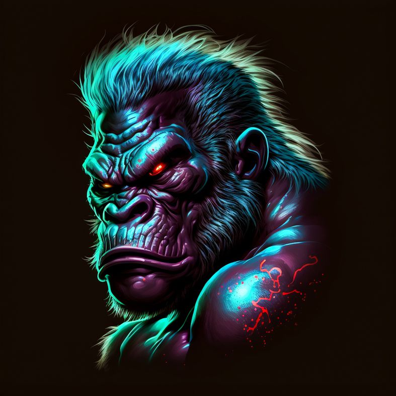 F.C_Portrait_with_big_gorilla_head_and_bulging_eyes_caricature__429023