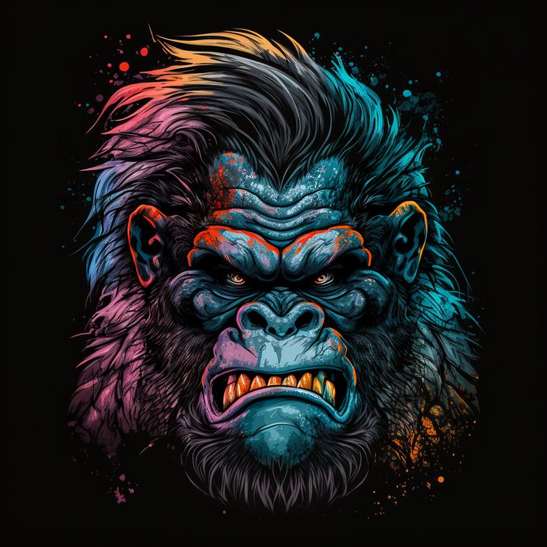F.C_Portrait_with_big_gorilla_head_and_bulging_eyes_caricature__72a2fd