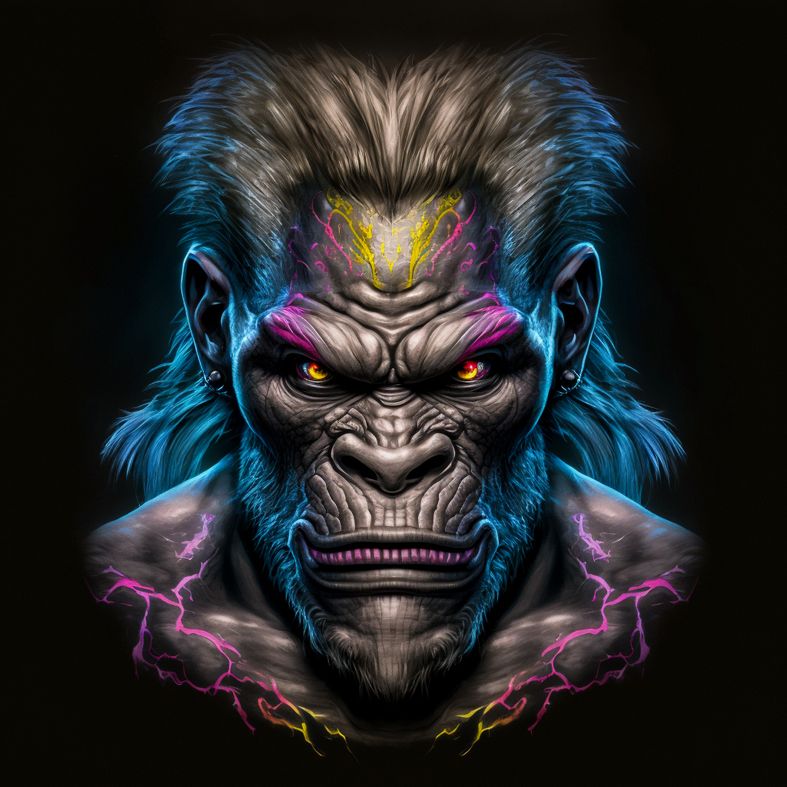 F.C_Portrait_with_big_gorilla_head_and_bulging_eyes_caricature__ae7def
