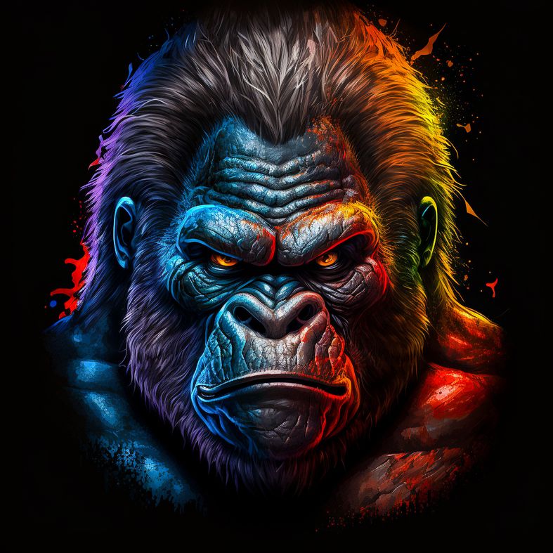 F.C_Portrait_with_big_gorilla_head_and_bulging_eyes_caricature__ed9ad2