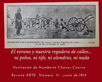 Arte No. 11 junio de 1914. En la revista ARTE se encuentran ejemplos de caricaturas de Humberto Chaves.