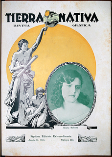 Ilustración de Humberto Chaves para la revista Tierra Nativa de Bucaramanga. No.38 agosto de 1931