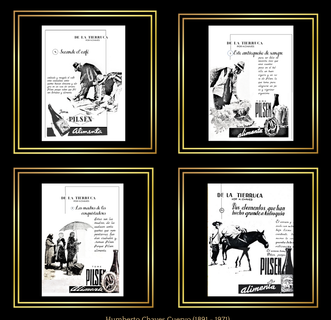 El 1940 la Cervecería Unión encargó al maestro Chaves una serie denominada DE LA TIERRUCA con 9 motivos publicados en El Colombiano y La Defensa.
