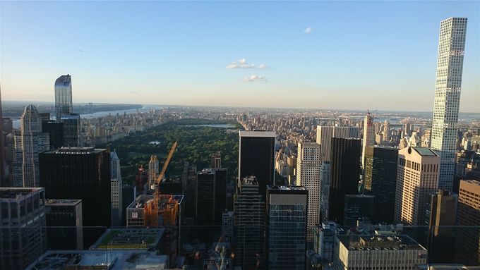 Widok z Top of the Rock na Central park