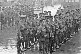Accrington Pals on parade